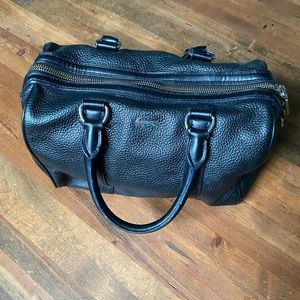 Lacoste Black Leather Handbag